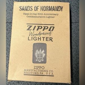 Zippo Sands of Normandy D-Day 60th Anniversary Commemorative Lighter - New